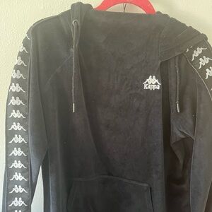 Kappa Black Draped Hoodie XL